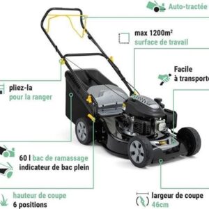 ALPINA Tondeuse thermique tractee 46 cm - AL5 46 SA – Image 3