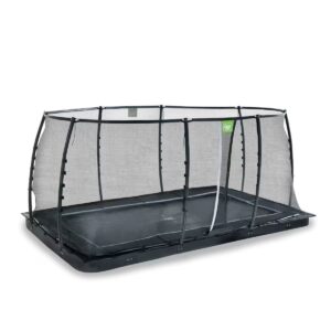 EXIT TOYS Trampoline enterré au niveau du sol Dynamic 244x427cm avec filet de – Image 2