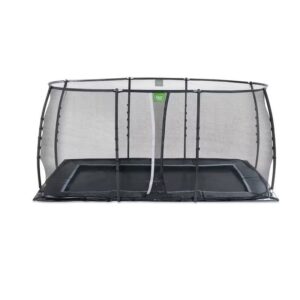 EXIT TOYS Trampoline enterré au niveau du sol Dynamic 244x427cm avec filet de – Image 1