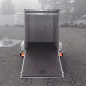 Fourgon bois blanc avec hayon BW Trailers – Image 2