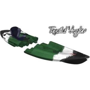 Kayak de peche Tequila Angler solo - Vert - Adulte - 1 place - Gonflable - Bateau - Navigation – Image 1