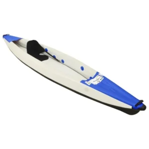 Kayak gonflable 1 place  Polyester Bleu - 375x72x31 cm – Image 1