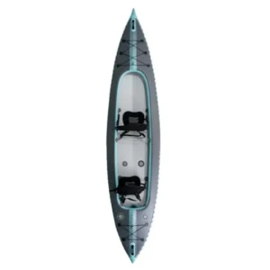 Kayak gonflable COASTO Capitole 2 places - Gris/Bleu - Débutant/Intermédiaire/Avancé - 250 kg – Image 4