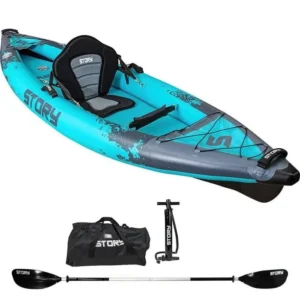 Kayak gonflable Story Ranger 1 personne - Bleu – Image 1