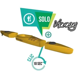 Kayak modulable Mercury GTX solo - Jaune - 2 places - Adulte – Image 1