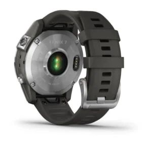 Montre Connectée GARMIN Fenix 7 - Noire & Argent - Entraînements Personnalisés - Autonomie Longue Durée – Image 2