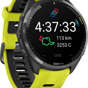 Montre GPS Garmin Forerunner 965 Noir Jaune Vif – Image 3