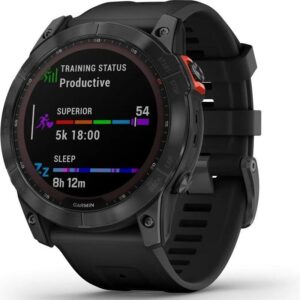 Montre de Sport Garmin Fenix 7X Solar Noir – Image 1
