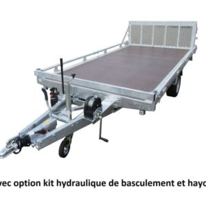Remorque plateau 33630 Lider Roues dessous - 3.50 m - 1500 Kg - 1 essieu – Image 4