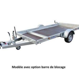 Remorque plateau abaissable - Lider - Réf. 36830 - 3,50 m - 1500 Kg - 1 essieu freiné – Image 3