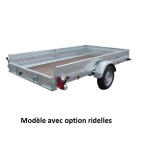Remorque plateau freiné - Lider - Robust 36386 - 3,20 m - 1500 Kg - 1 essieu – Image 5