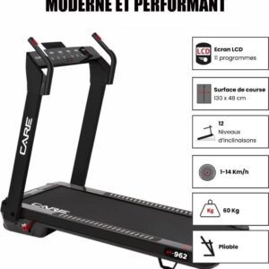 Tapis de course connecté - 14km/h - CARE - CT-962 - KINOMAP – Image 4
