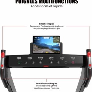 Tapis de course connecté - 14km/h - CARE - CT-962 - KINOMAP – Image 3