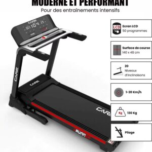Tapis de course connecté - 20km/h - CARE - RUNNER - KINOMAP – Image 3