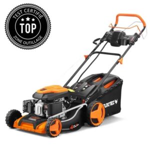 Tondeuse thermique autotractée à démarrage électrique 51cm 196cm3 - FUXTEC FX-RM5196eS - Éjection bac 60L latérale ou mulching – Image 1