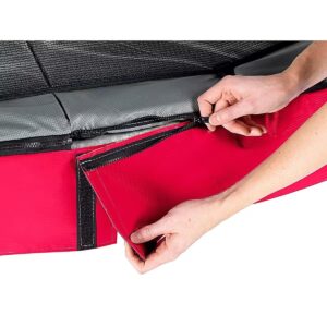 Trampoline EXIT Elegant Premium 214x366cm avec filet de sécurité Deluxe - rouge – Image 3