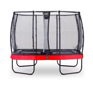 Trampoline EXIT Elegant Premium 214x366cm avec filet de sécurité Deluxe - rouge – Image 1