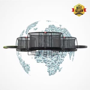 Trampoline FlatGround 500 Noir + AeroWall BLK&GRY BERG Ultim Champion – Image 4