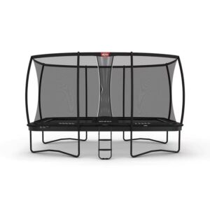 BERG Ultim Champion Trampoline Regular 500 Noir + Filet de Sécurité DLX XL – Image 1